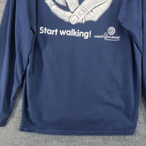 FedEx Federal Express March of Dimes Pullover Sweatshirt Size L Blue Logo - Picture 9 of 10